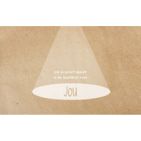 Wenskaart Als je jezelf speelt is de hoofdrol voor jou